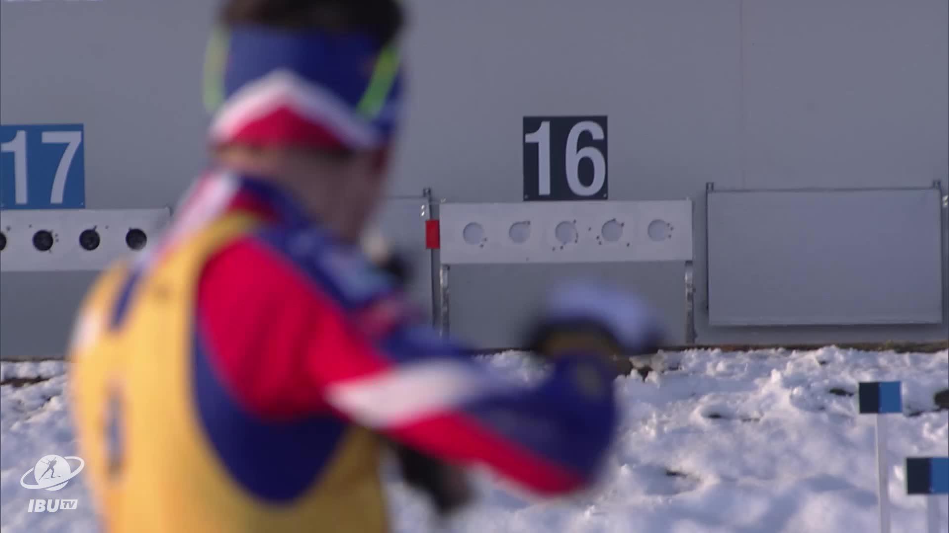 Video thumbnail: Biathlon action